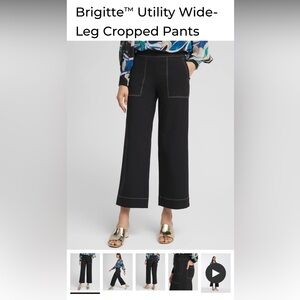 Chico’s Black Utility Wide-Leg Cropped Pants